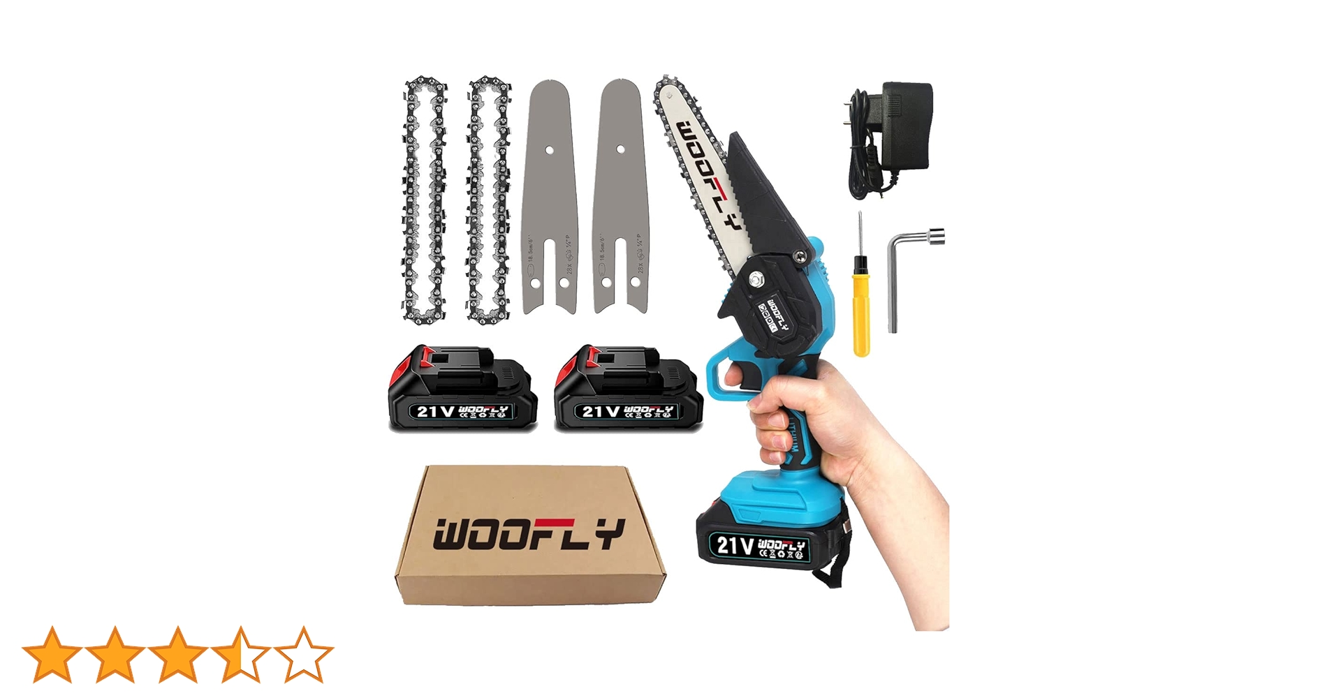 進化版 21V電動チェーンソー＆ビデオマイク FEIJIE 電動チェーンソー 充電式 21V 小型 ミニチェーンソー 6